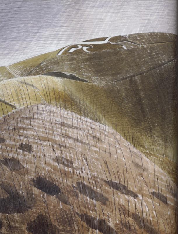 Eric Ravilious The Vale of the White Horse china oil painting image
